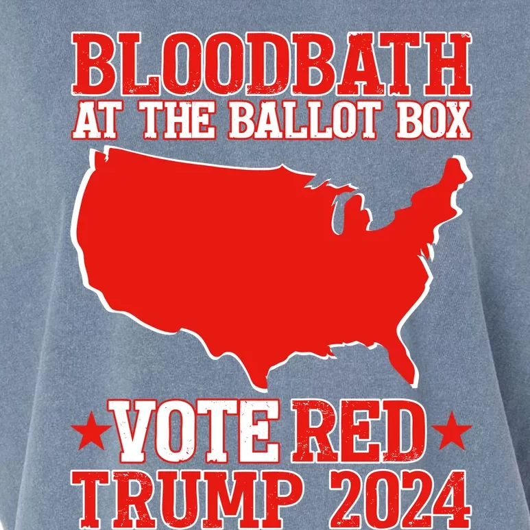 Trump Bloodbath At The Ballot Box 2024 Vote Red Garment-Dyed Women's Muscle Tee