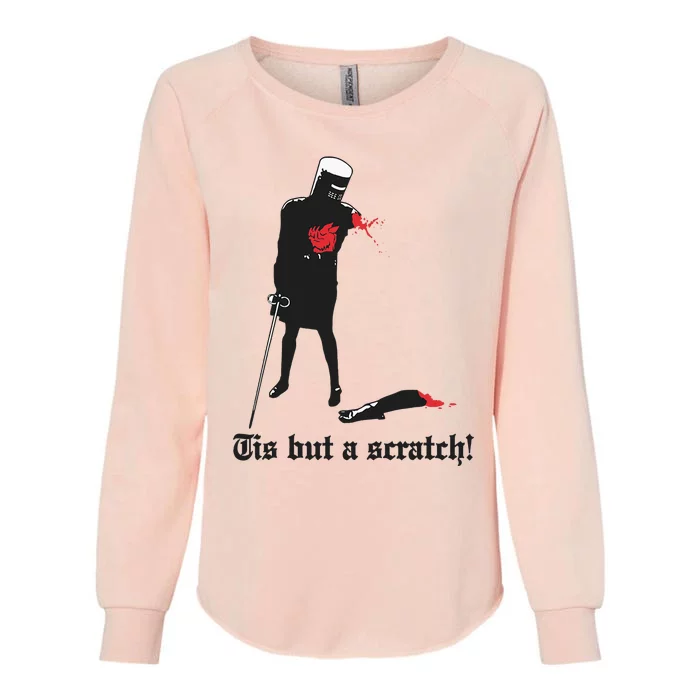 Tis But A Scratch! Womens California Wash Sweatshirt