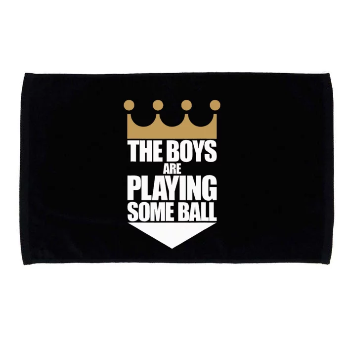 The Boy Are Playing Some Ball Microfiber Hand Towel