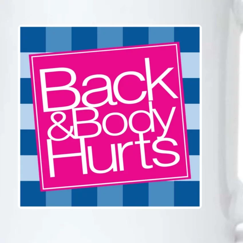 Trendy Back And Body Hurts Black Color Changing Mug