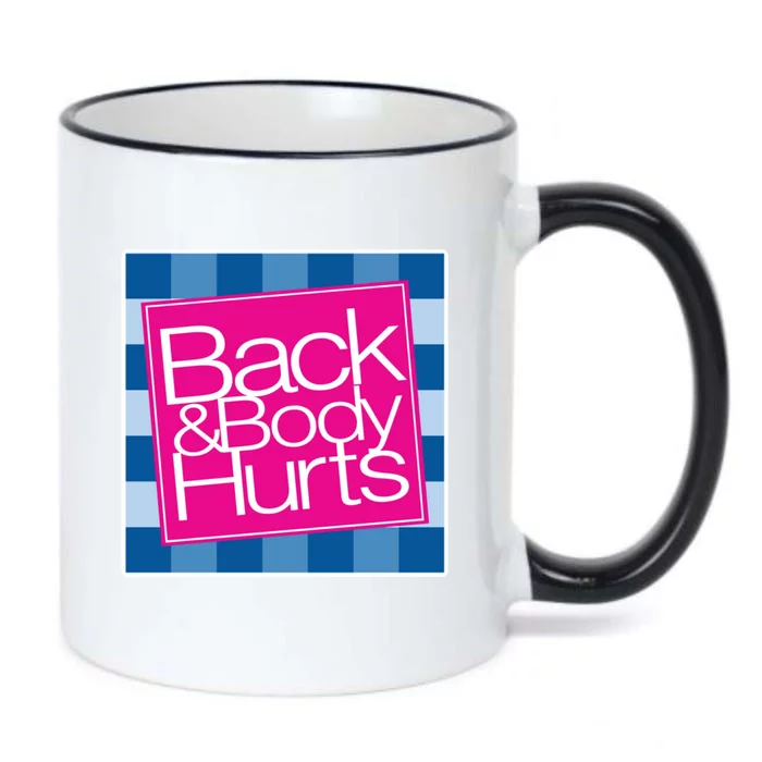 Trendy Back And Body Hurts Black Color Changing Mug