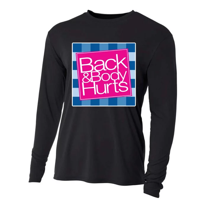 Trendy Back And Body Hurts Cooling Performance Long Sleeve Crew