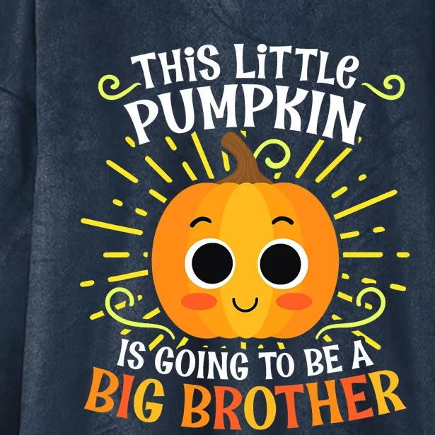 Thanksgiving Baby Announcement Big Brother Hooded Wearable Blanket