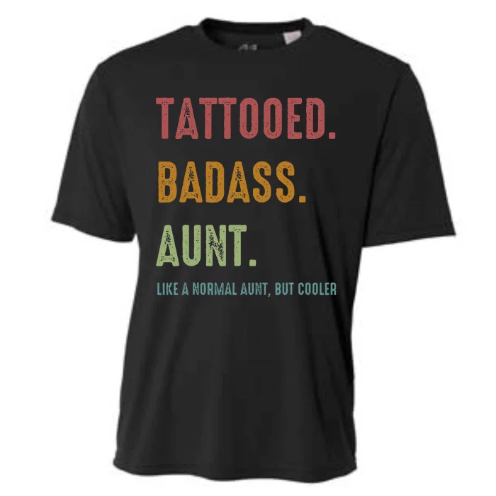 Tattooed Badass Aunt Inked Cooling Performance Crew T-Shirt