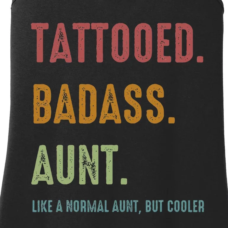 Tattooed Badass Aunt Inked Ladies Essential Tank