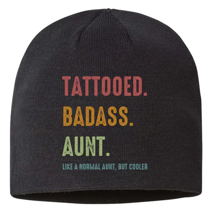 Tattooed Badass Aunt Inked 8 1/2in Sustainable Knit Beanie