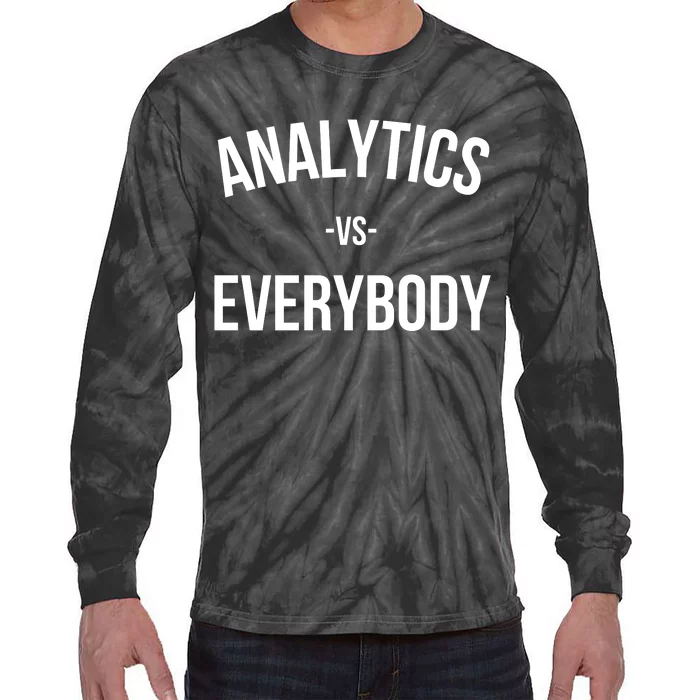 Toronto Blue Analytics Vs Everybody Tie-Dye Long Sleeve Shirt