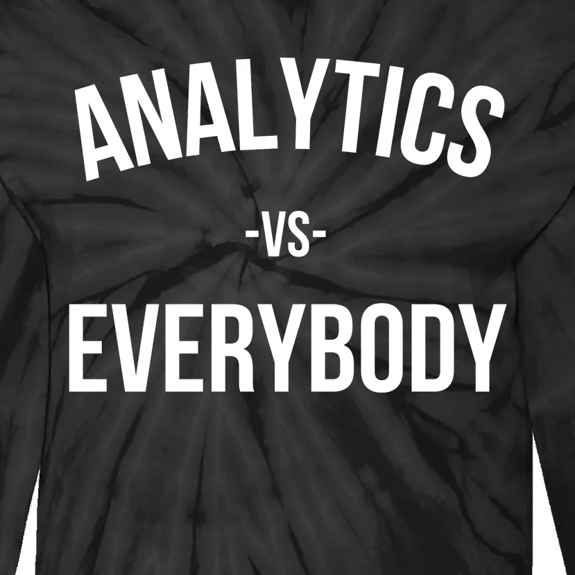 Toronto Blue Analytics Vs Everybody Tie-Dye Long Sleeve Shirt