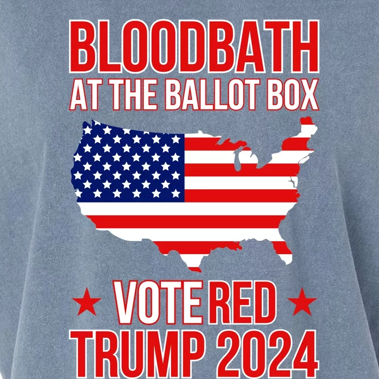 Trump Bloodbath At The Ballot Box 2024 Vote Red Garment-Dyed Women's Muscle Tee