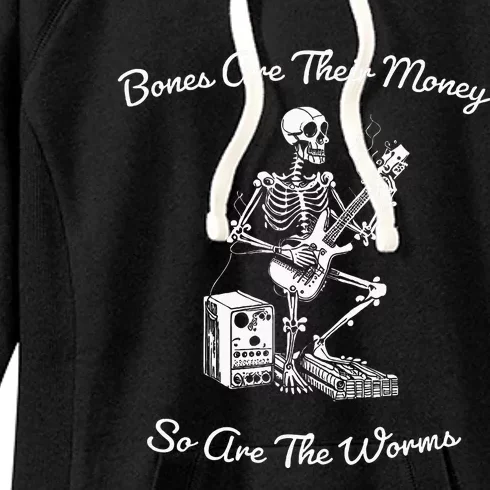 Their Bones Are Their Money I Think You Should Leave Funny Women's Fleece Hoodie