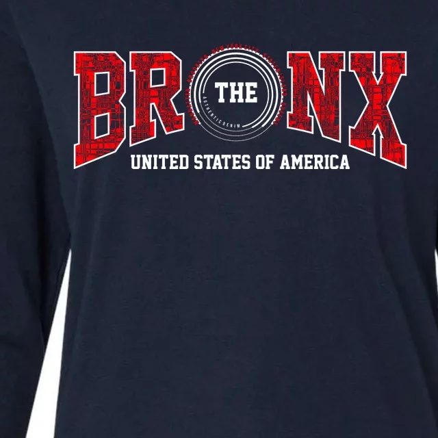 The Bronx Authentic Denim Womens Cotton Relaxed Long Sleeve T-Shirt