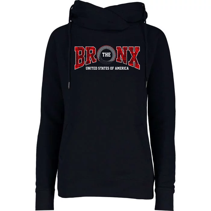 The Bronx Authentic Denim Womens Funnel Neck Pullover Hood