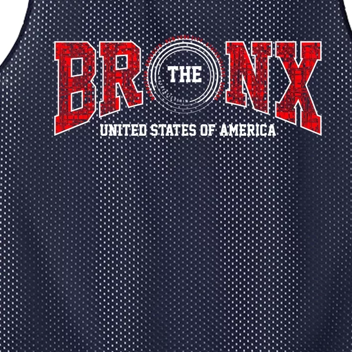 The Bronx Authentic Denim Mesh Reversible Basketball Jersey Tank