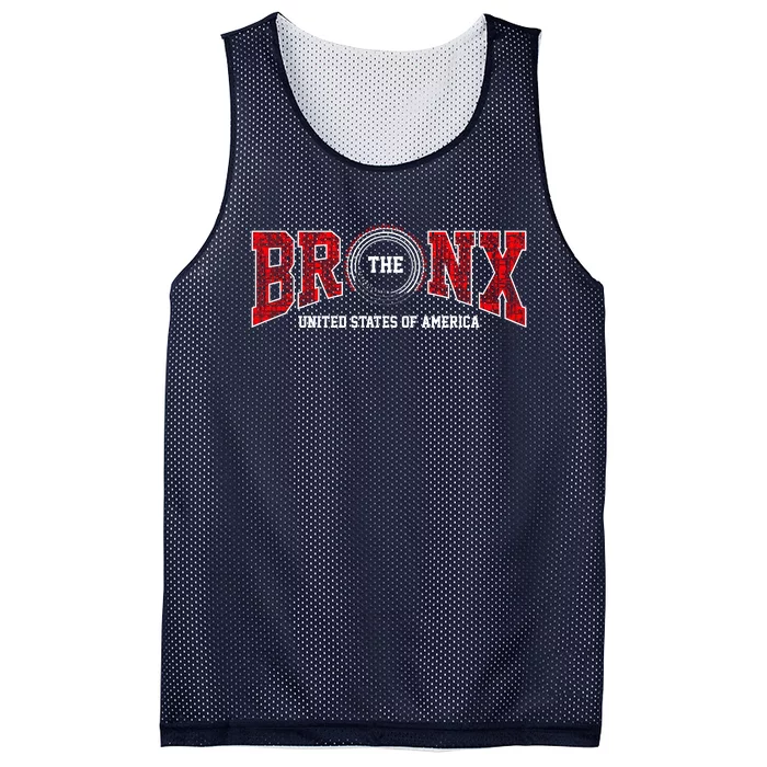 The Bronx Authentic Denim Mesh Reversible Basketball Jersey Tank