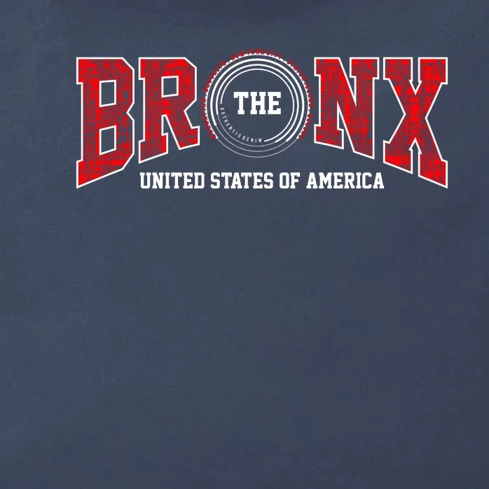 The Bronx Authentic Denim Zip Tote Bag