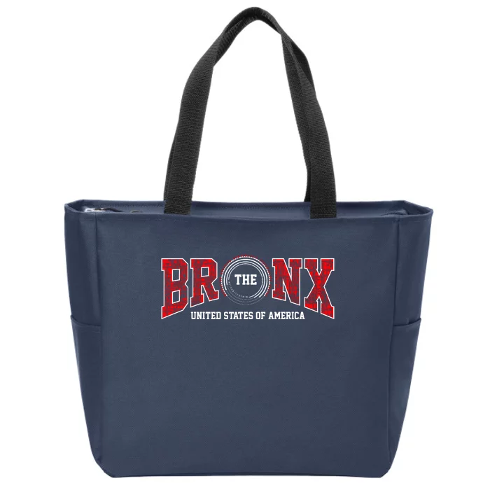 The Bronx Authentic Denim Zip Tote Bag