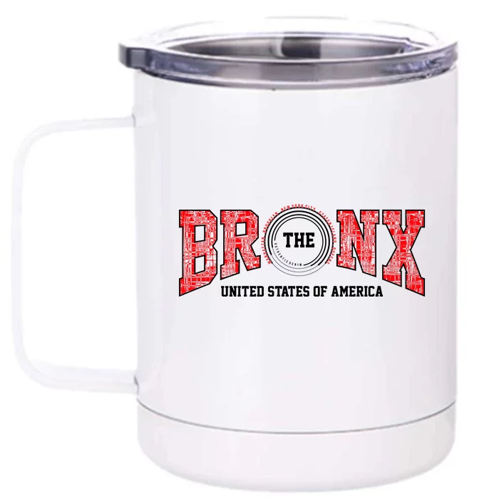 The Bronx Authentic Denim Front & Back 12oz Stainless Steel Tumbler Cup