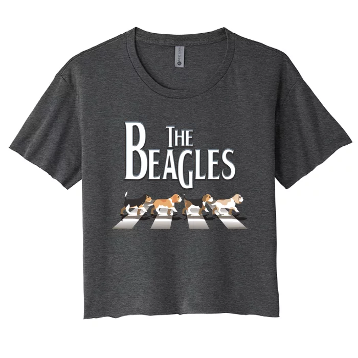 The Beagles Beagle Dog Funny For Beagle Lovers Meaningful Gift Women's Crop Top Tee