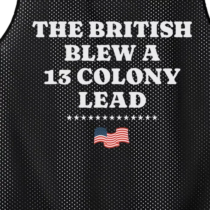 The British Blew It Funny 4th Of July Design Mesh Reversible Basketball Jersey Tank