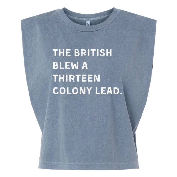 The British Blew A Thirteen Colony Lead Garment-Dyed Women's Muscle Tee