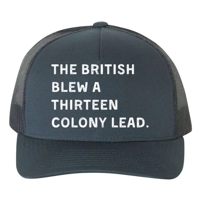 The British Blew A Thirteen Colony Lead Yupoong Adult 5-Panel Trucker Hat