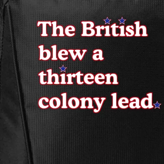 The British Blew A Thirteen Colony Lead City Backpack