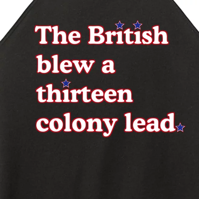 The British Blew A Thirteen Colony Lead Women’s Perfect Tri Rocker Tank