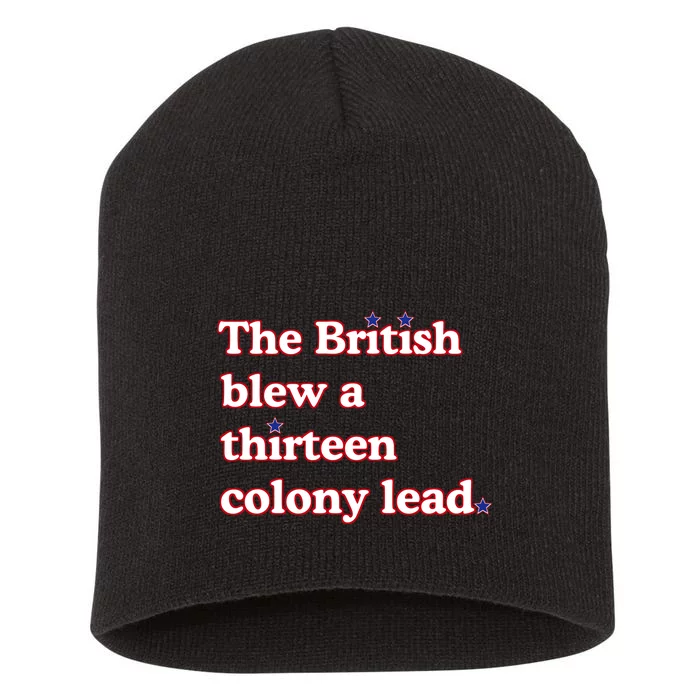 The British Blew A Thirteen Colony Lead Short Acrylic Beanie