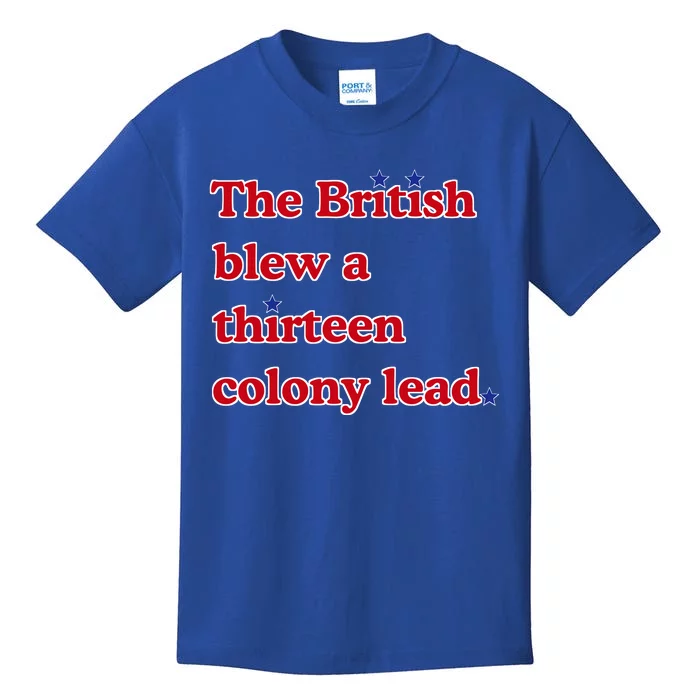 The British Blew A Thirteen Colony Lead Kids T-Shirt