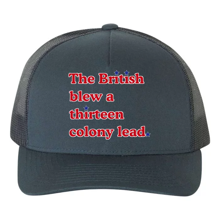 The British Blew A Thirteen Colony Lead Yupoong Adult 5-Panel Trucker Hat