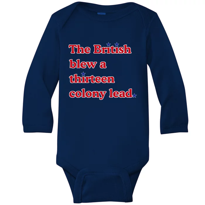 The British Blew A Thirteen Colony Lead Baby Long Sleeve Bodysuit