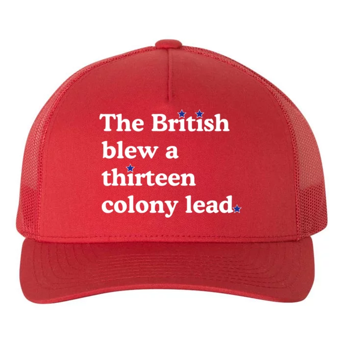 The British Blew A Thirteen Colony Lead Yupoong Adult 5-Panel Trucker Hat