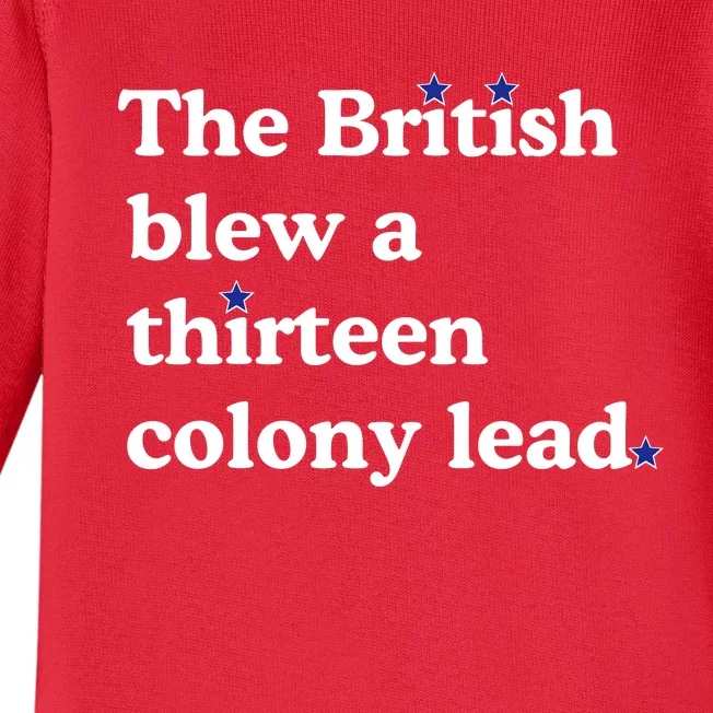 The British Blew A Thirteen Colony Lead Baby Long Sleeve Bodysuit