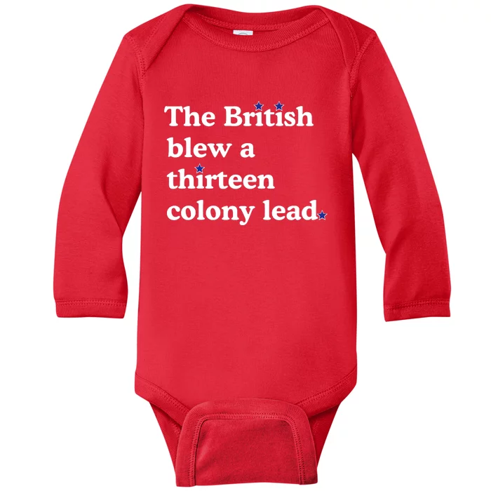 The British Blew A Thirteen Colony Lead Baby Long Sleeve Bodysuit