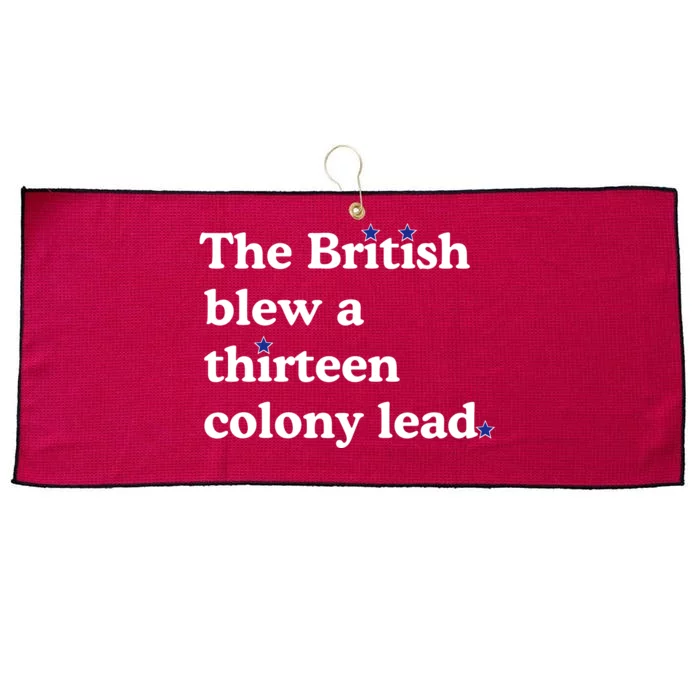 The British Blew A Thirteen Colony Lead Large Microfiber Waffle Golf Towel