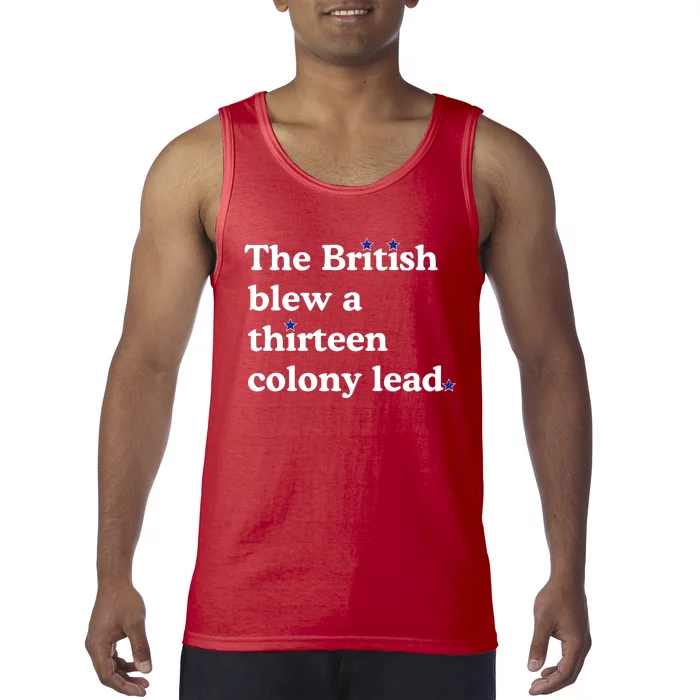 The British Blew A Thirteen Colony Lead Tank Top