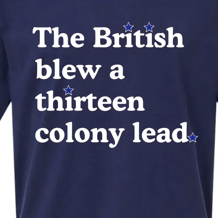 The British Blew A Thirteen Colony Lead Sueded Cloud Jersey T-Shirt