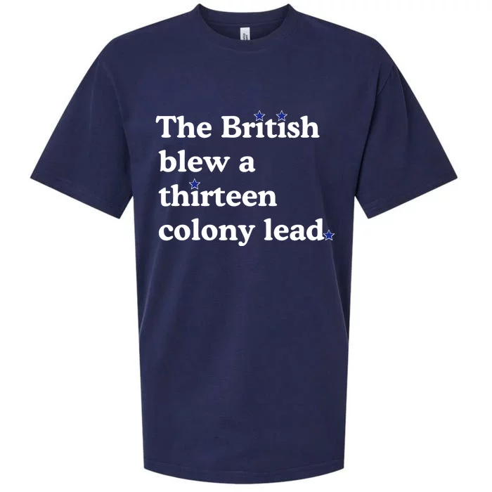 The British Blew A Thirteen Colony Lead Sueded Cloud Jersey T-Shirt