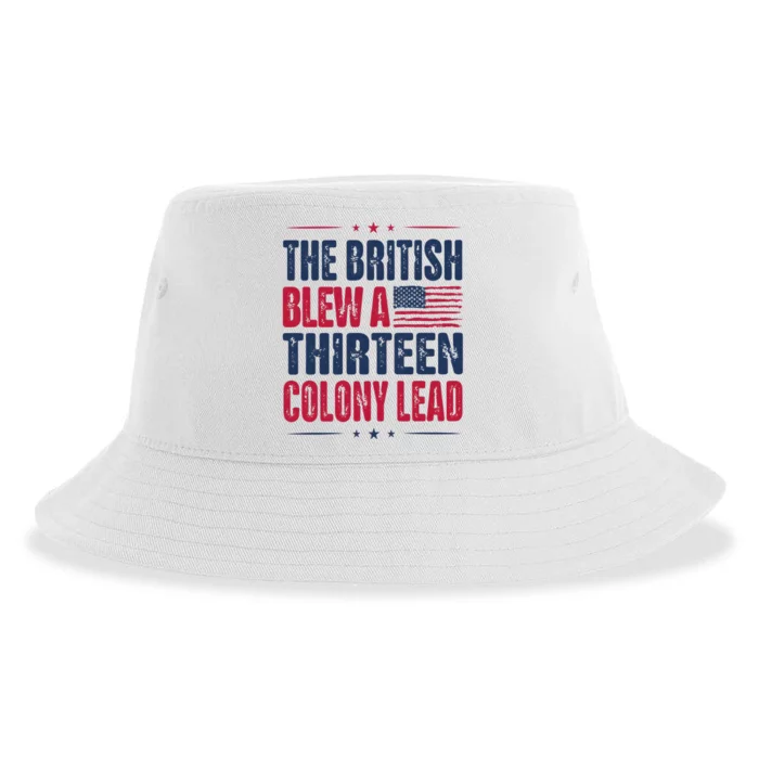 The British Blew A Thirteen Colony Lead Vintage Sustainable Bucket Hat