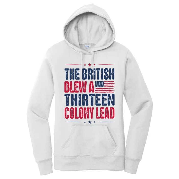 The British Blew A Thirteen Colony Lead Vintage Women's Pullover Hoodie