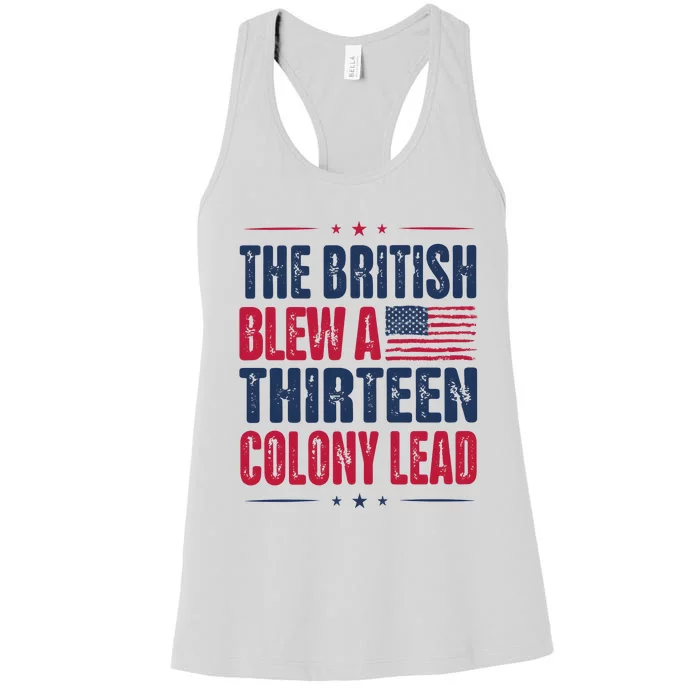 The British Blew A Thirteen Colony Lead Vintage Women's Racerback Tank