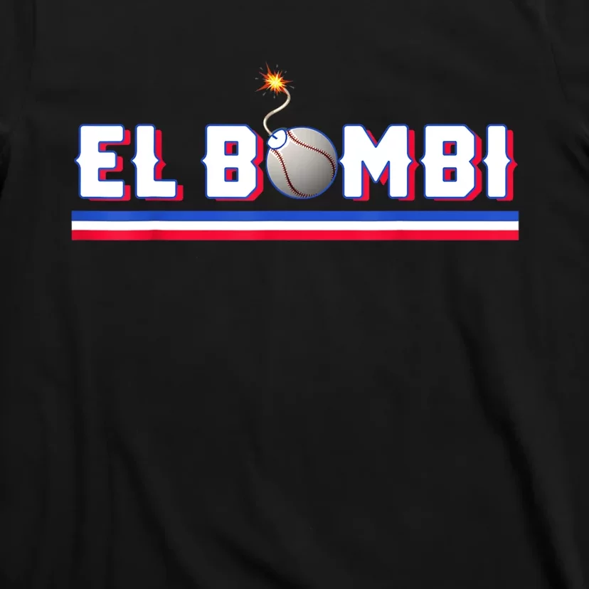 Texas Baseball Blue G El Bombi Logo T-Shirt