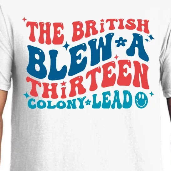 The British Blew A 13 Colony Lead Funny 4th Of July Funny Pajama Set