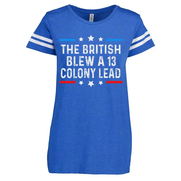 The British Blew It Funny 4th Of July Design Enza Ladies Jersey Football T-Shirt