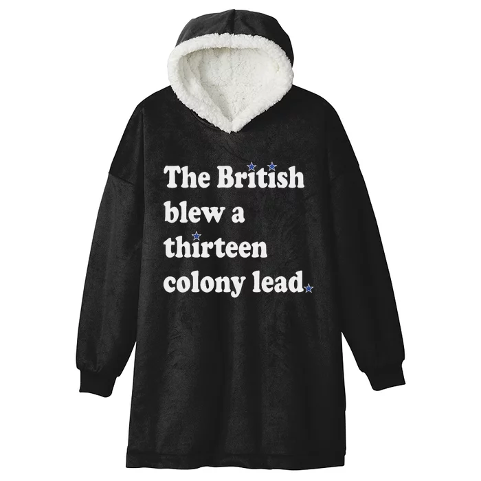 The British Blew A Thirteen Colony Lead Hooded Wearable Blanket