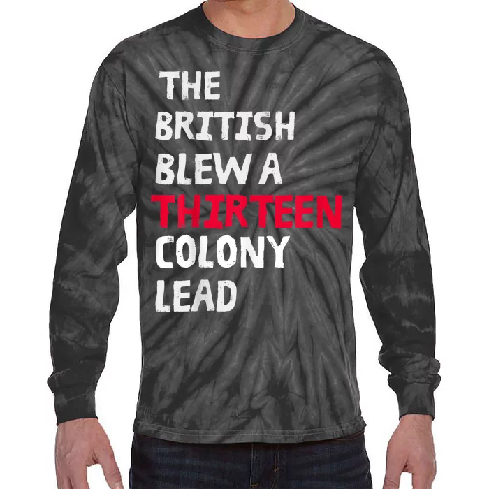 The British Blew A Thirteen Colony Lead Tie-Dye Long Sleeve Shirt