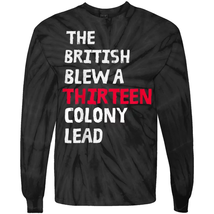 The British Blew A Thirteen Colony Lead Tie-Dye Long Sleeve Shirt