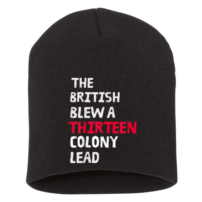 The British Blew A Thirteen Colony Lead Short Acrylic Beanie