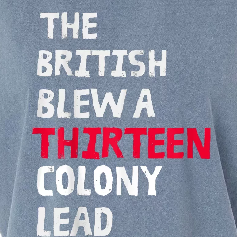 The British Blew A Thirteen Colony Lead Garment-Dyed Women's Muscle Tee