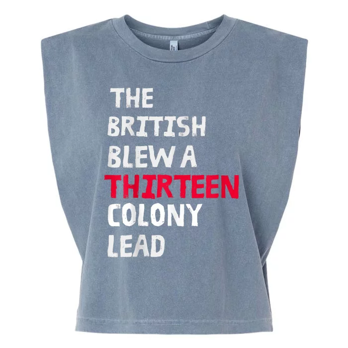 The British Blew A Thirteen Colony Lead Garment-Dyed Women's Muscle Tee